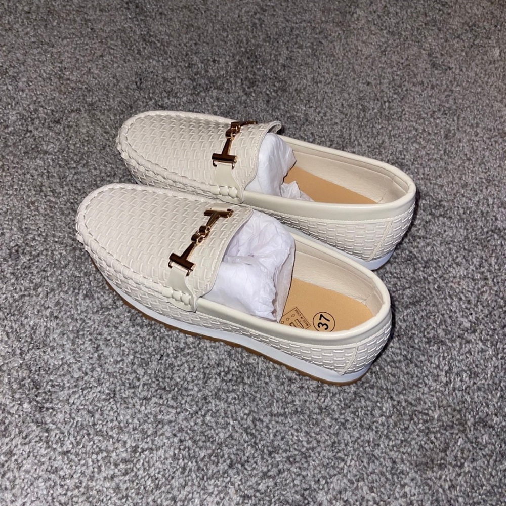 Beige Loafers